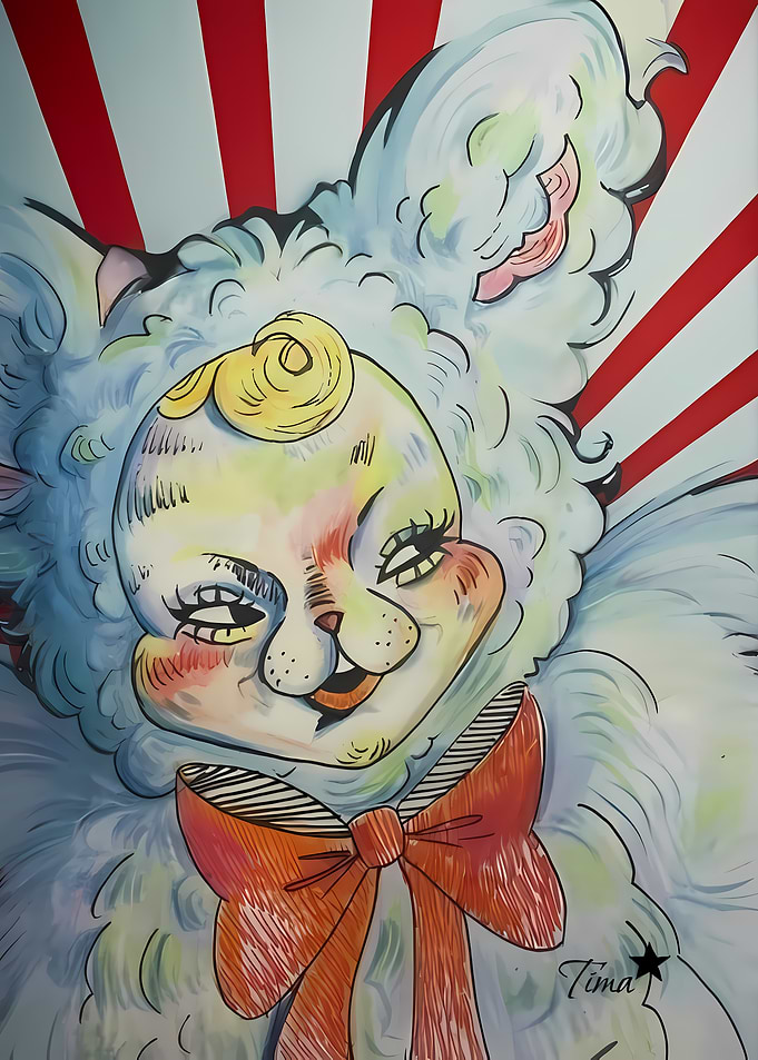 Whimsical Bunny Portrait with Bow Tie