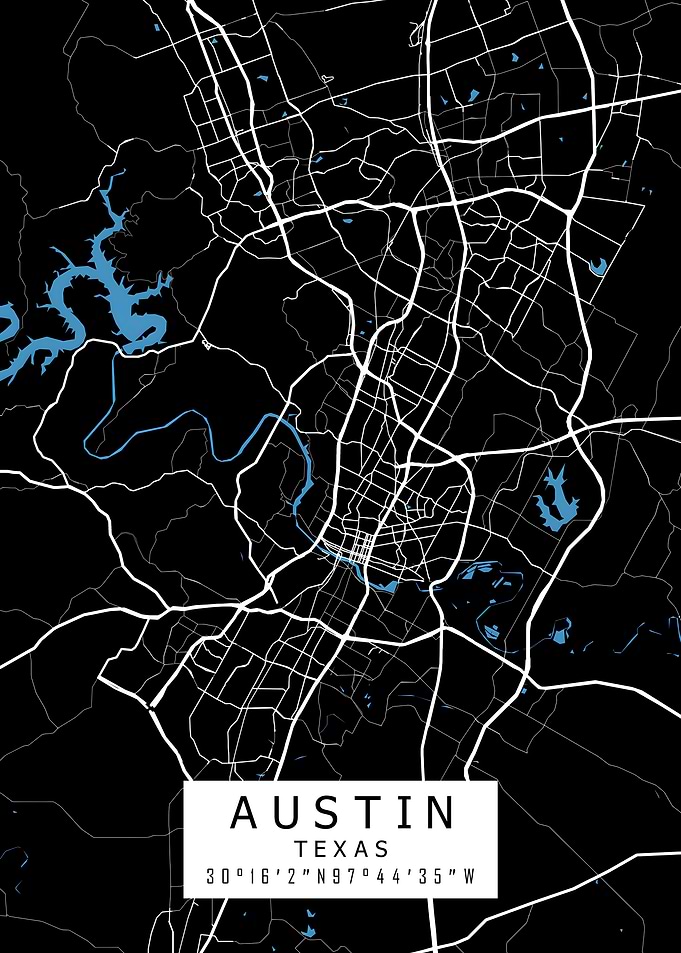 Austin Texas City Map