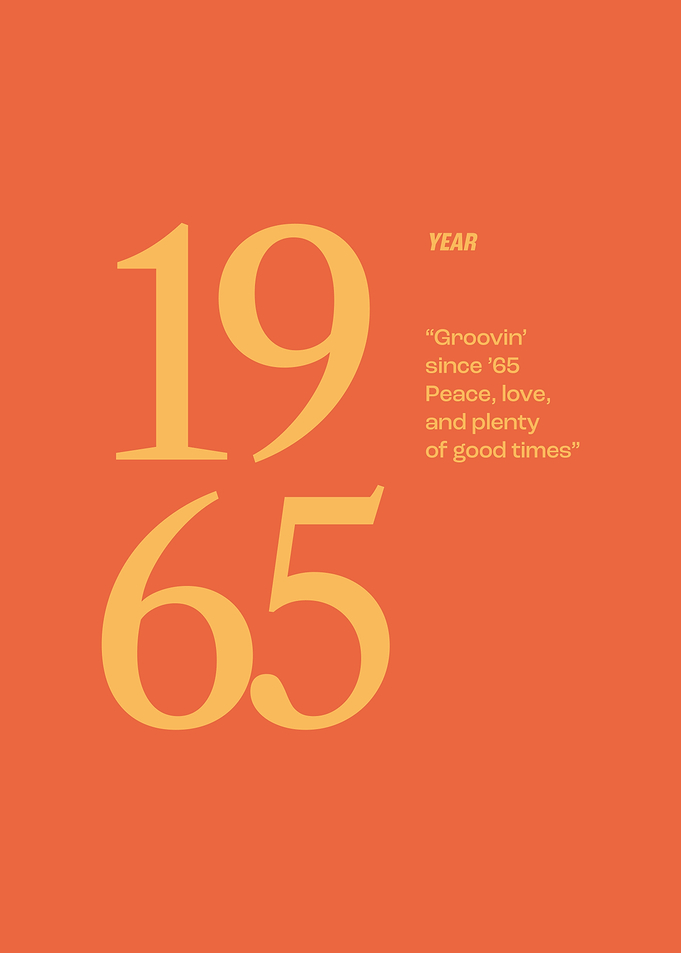 1965 Year Poster