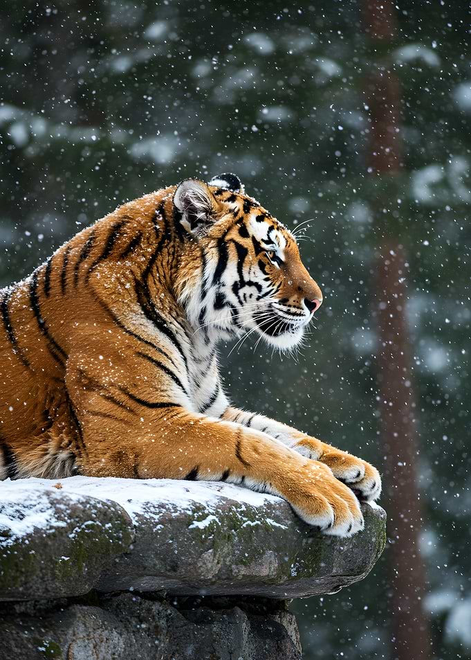 Tiger in the Snow