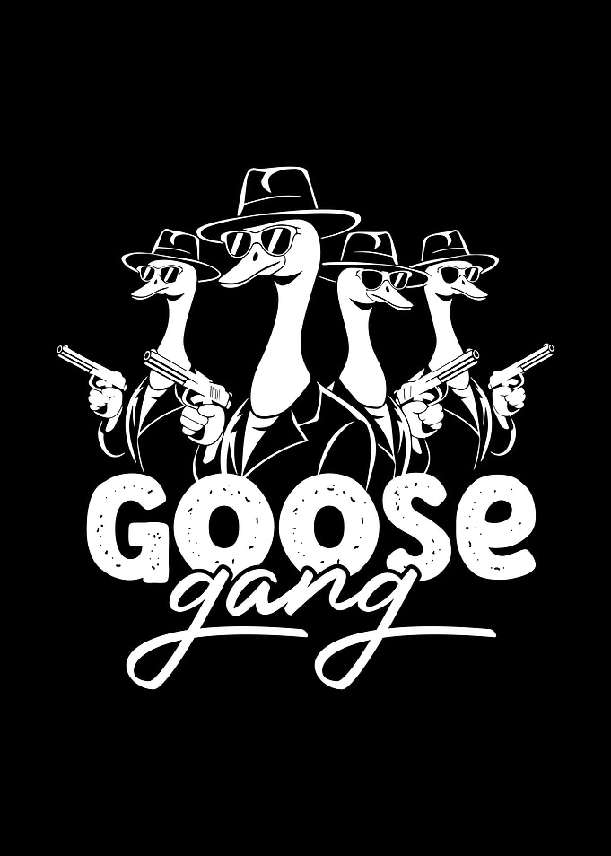 Goose Gang Black and White