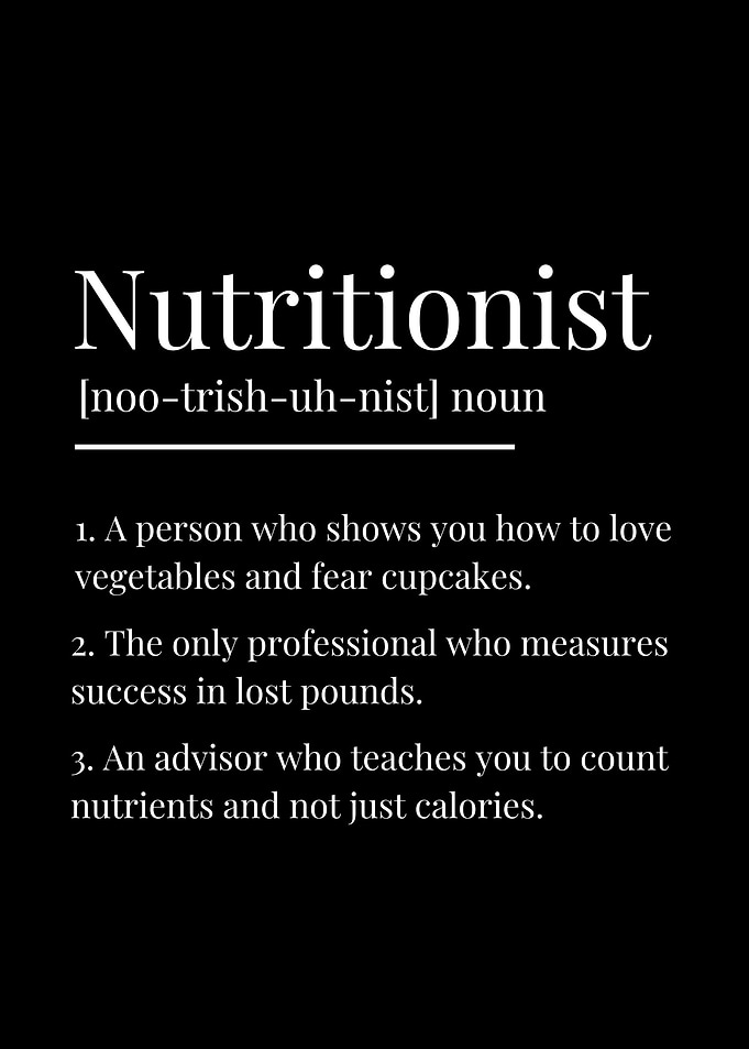 Funny Nutritionist Definition