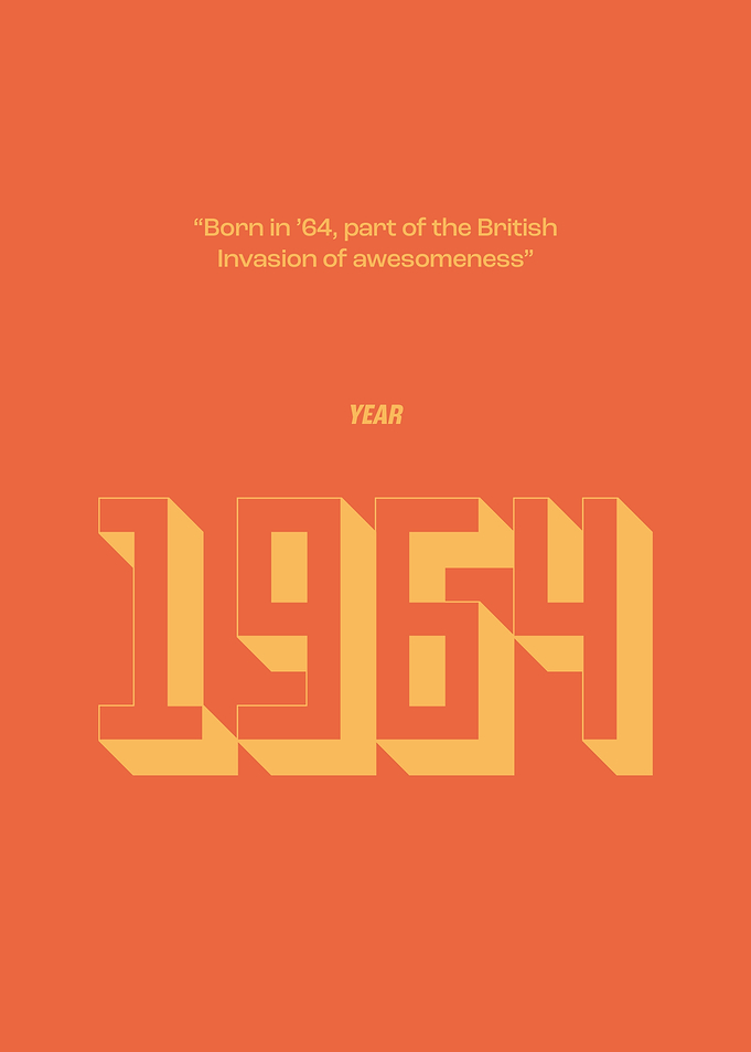 1964 Year Poster