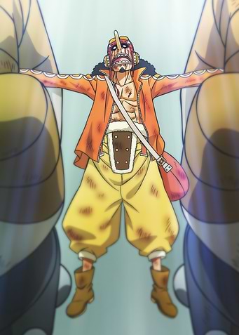 Iconic Moments Brushed Usopp in Hajrudin's grasp