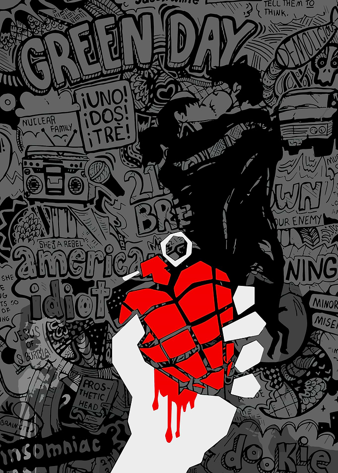 Green Day Album Art Inspired Design