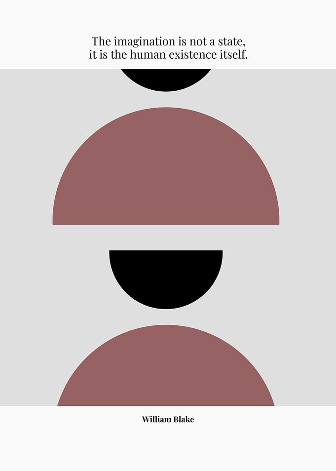 Imagination Quote Minimalist Art