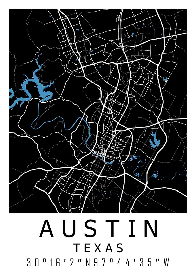 Austin Texas City Map