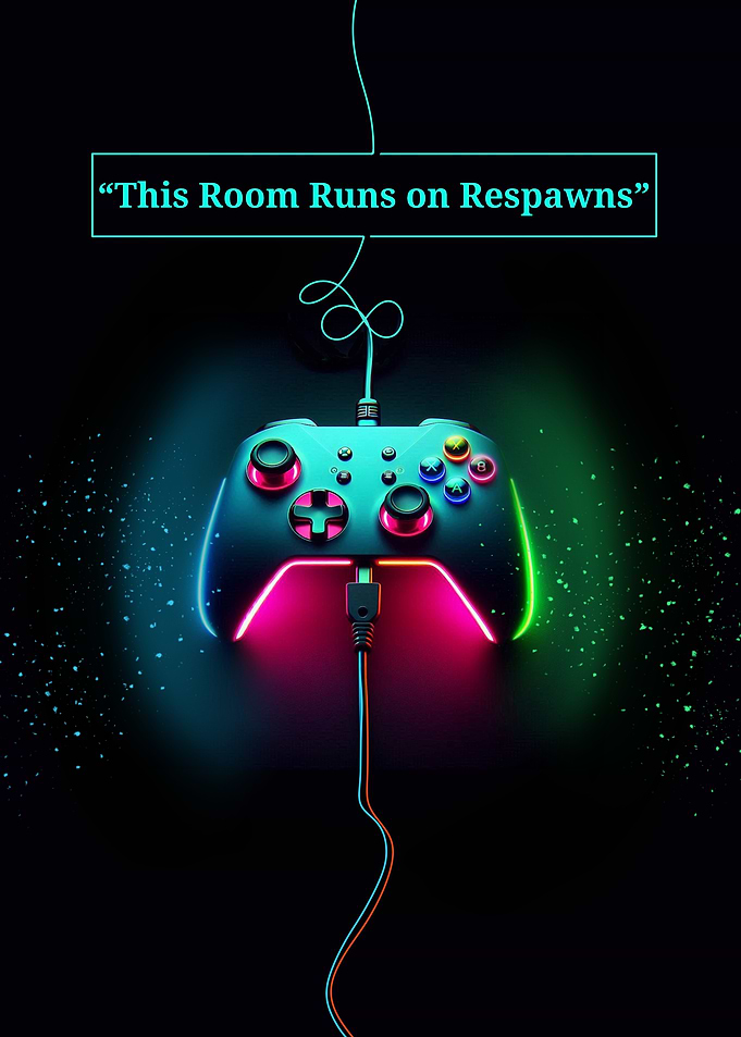 Gaming Controller Neon Art