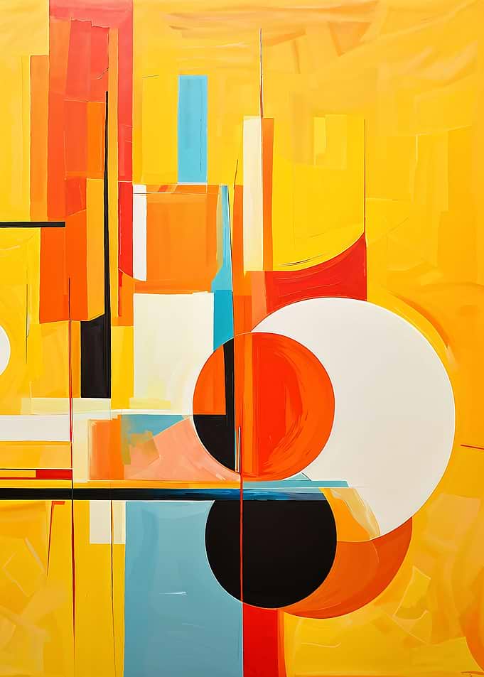 Abstract Geometric Painting with Circles