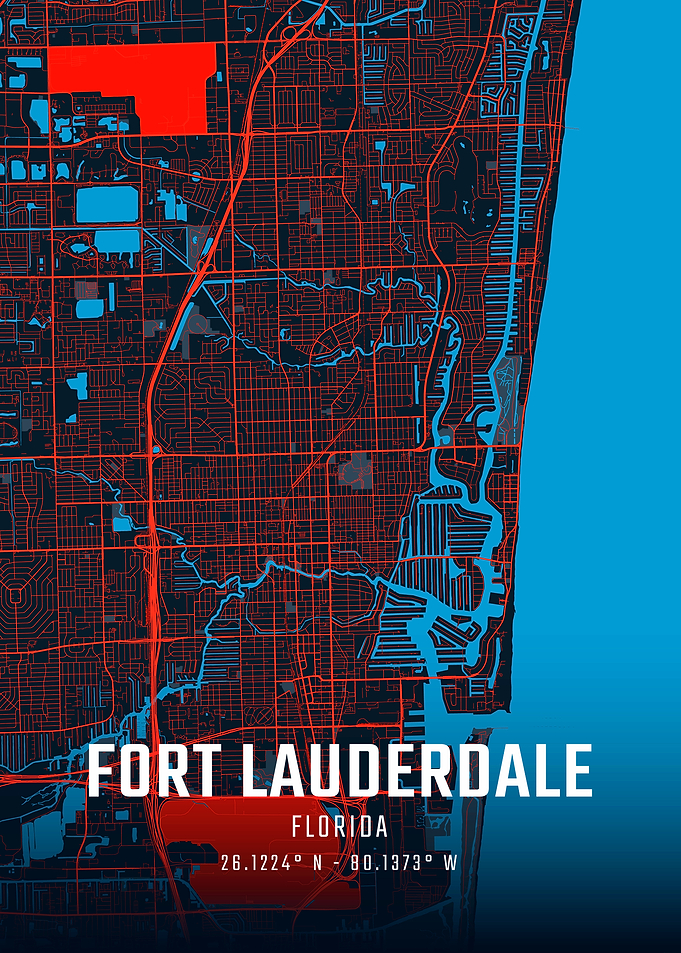 Fort Lauderdale City Map