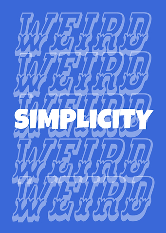 'WEIRD SIMPLICITY – Minimalist But Chaotic Art Print'