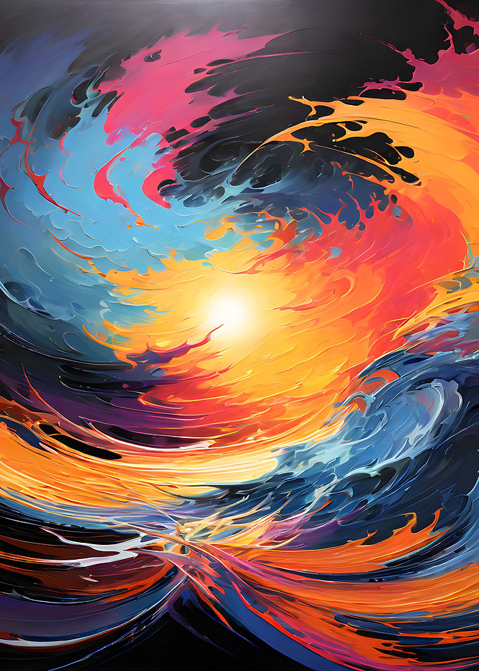 Abstract Swirl of Colors