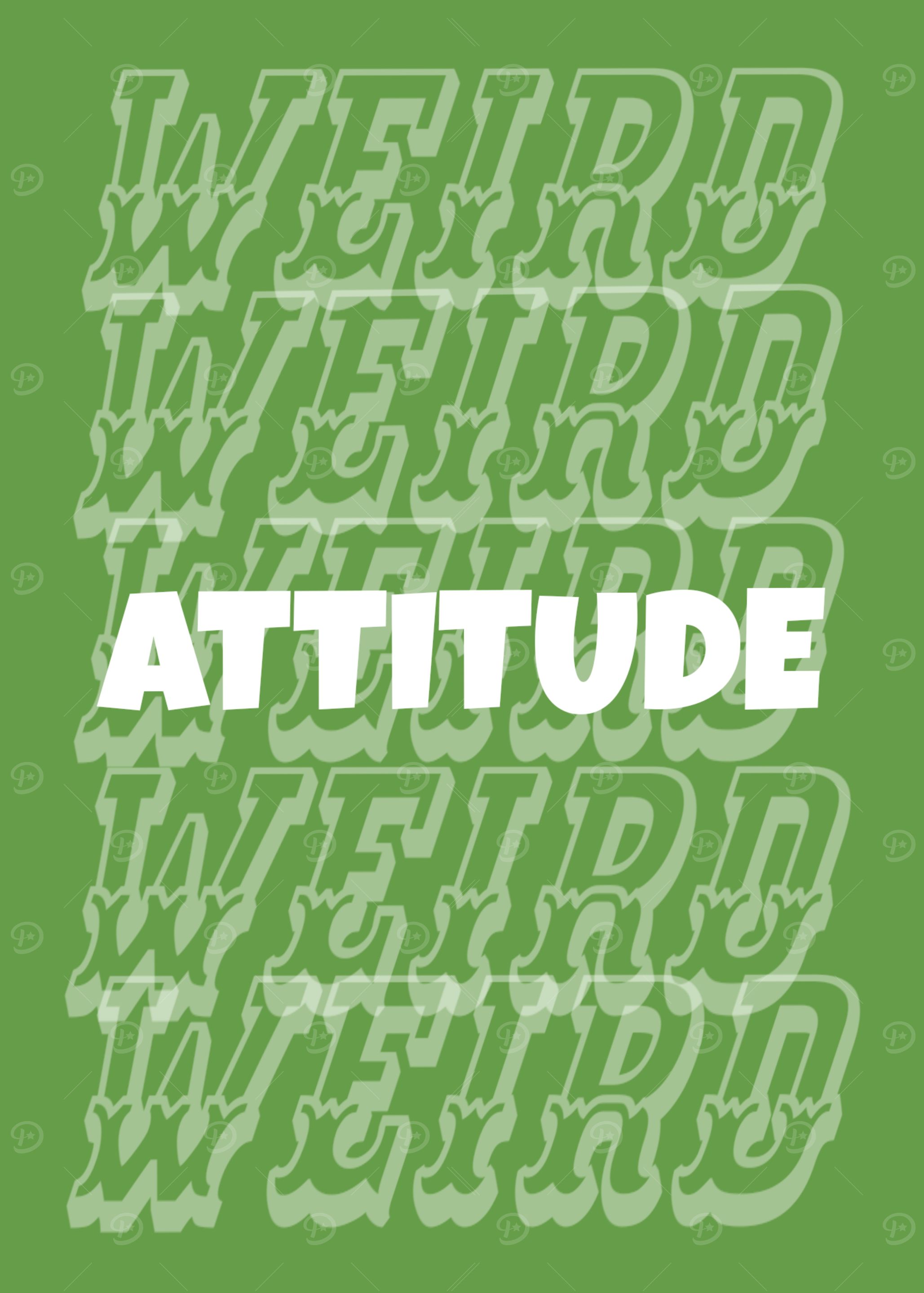 WEIRD ATTITUDE – Chaotic Good Vibes Art Print