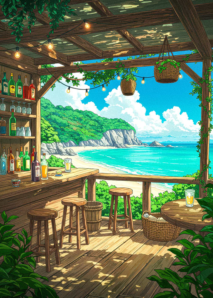 Beach Bar with Ocean View