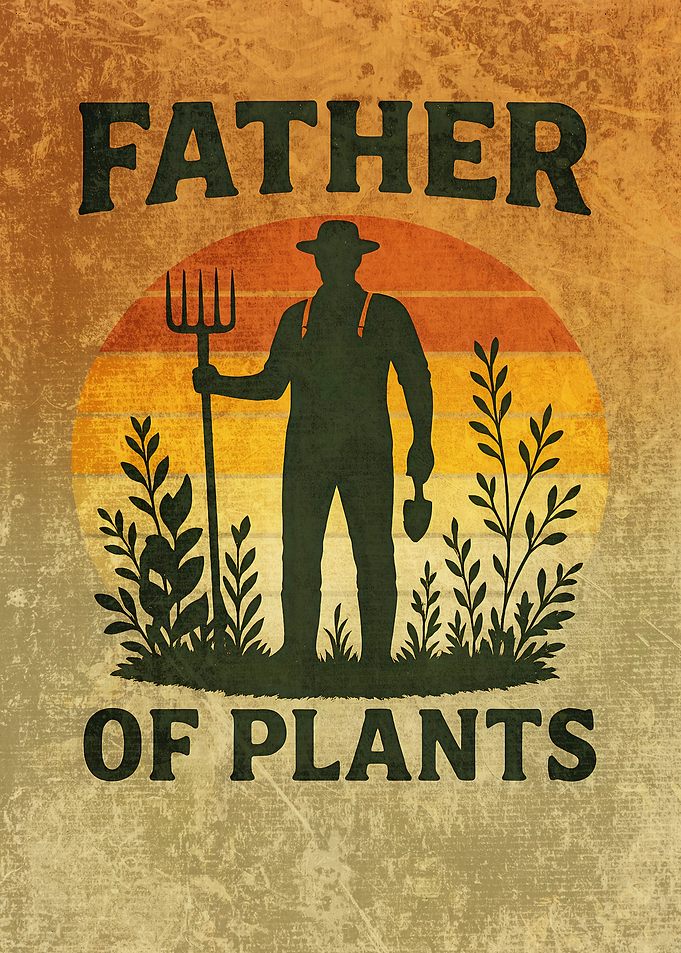 Father of Plants Vintage Style Graphic