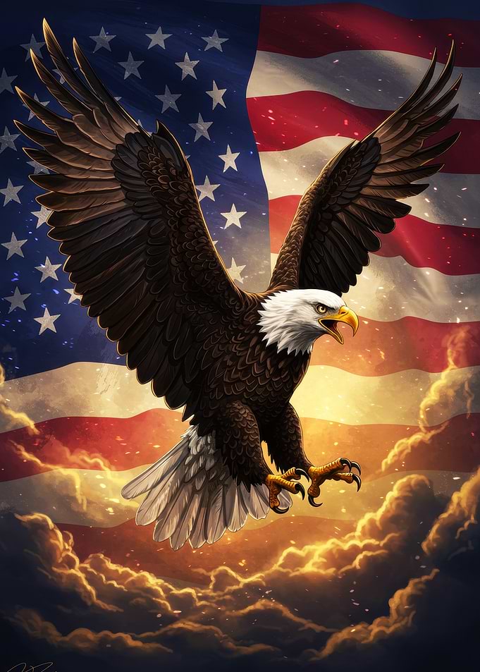 American Eagle Soaring