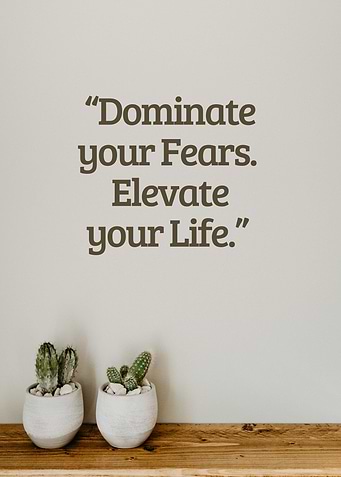 Inspirational Quote with Cacti