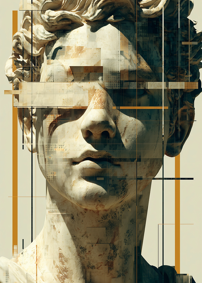 Abstract Sculpture Portrait
