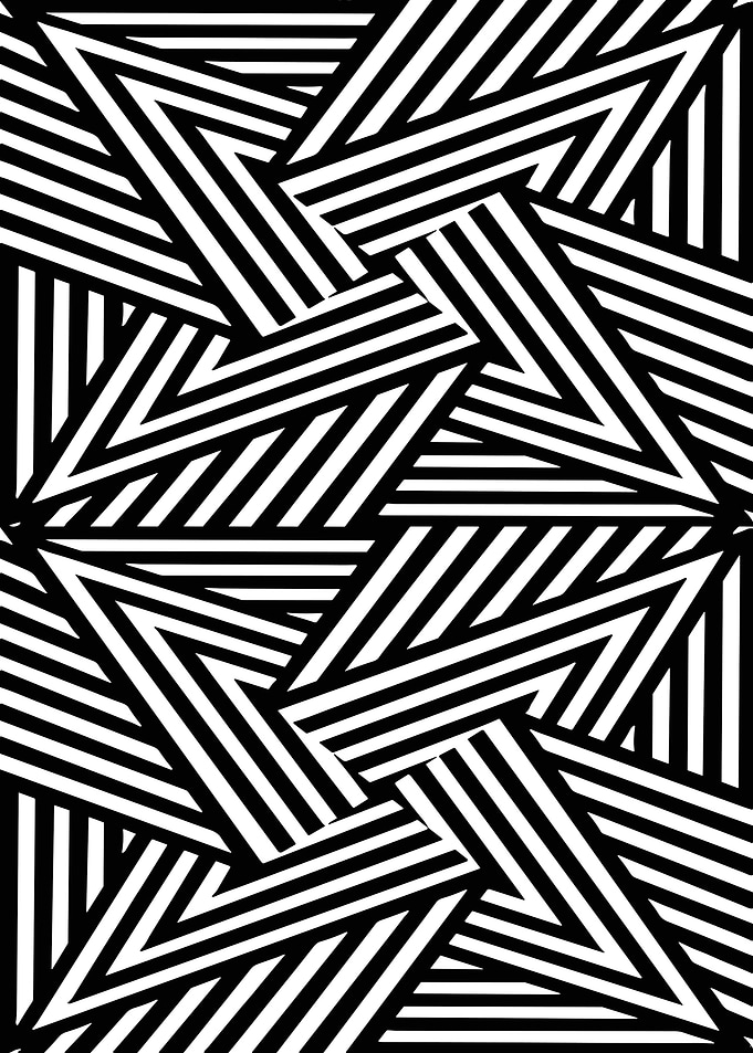 Abstract Black and White Pattern