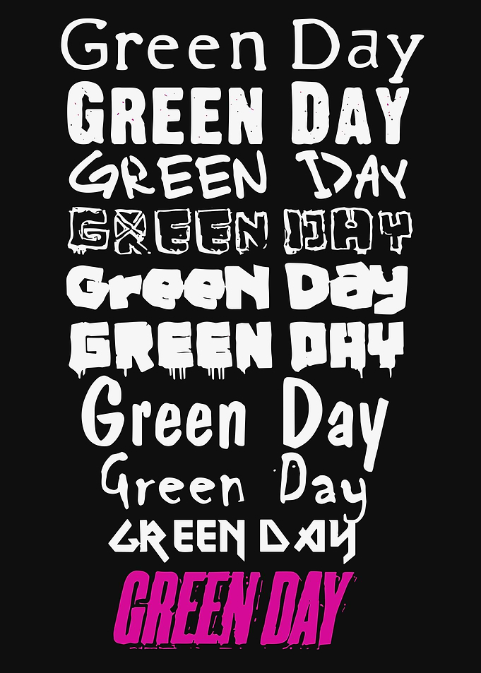 Green Day Typography