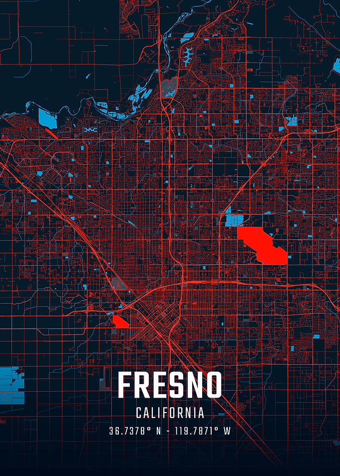 Fresno City Map