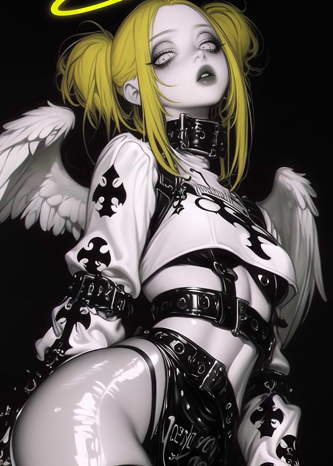 Sexy Anime Dark Angel Pin-Up