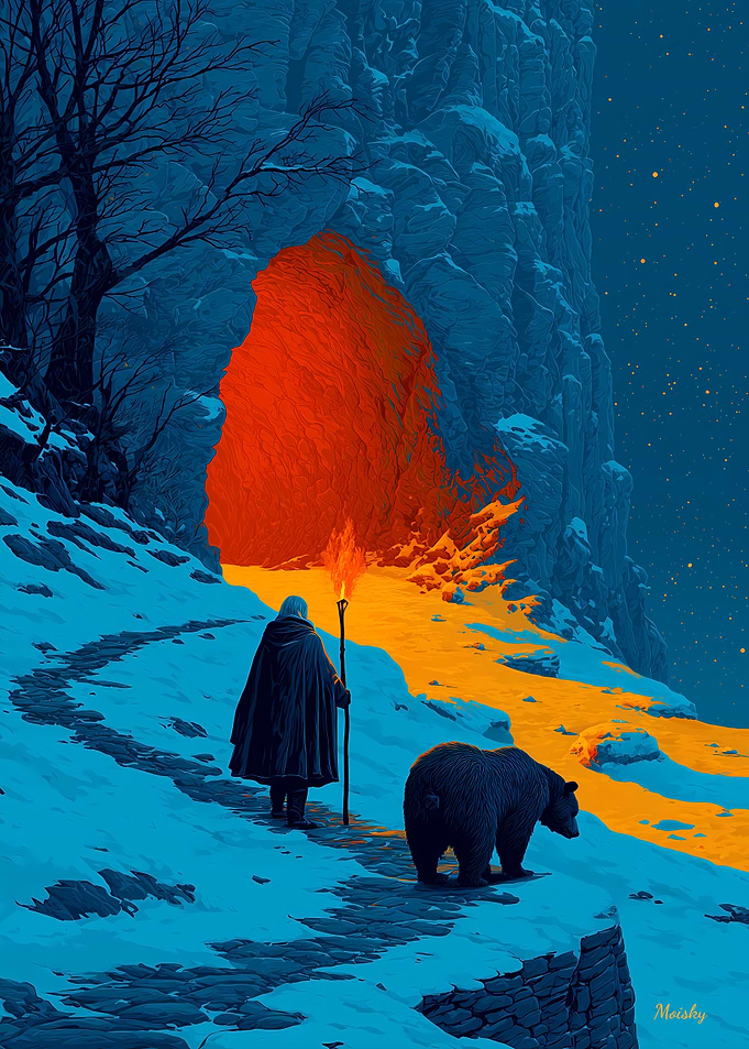 The Threshold – Fire and Fur Beneath the Stars