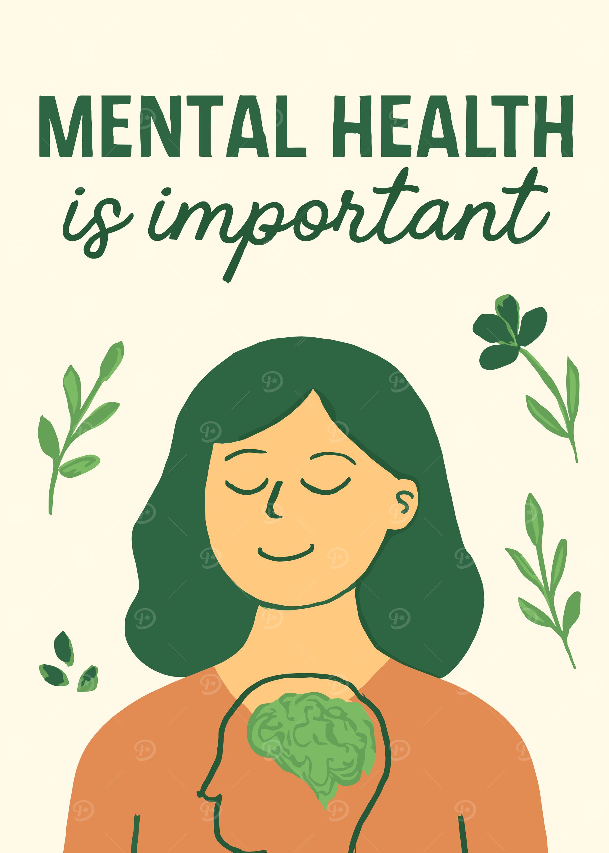 Mental Health is Important Illustration