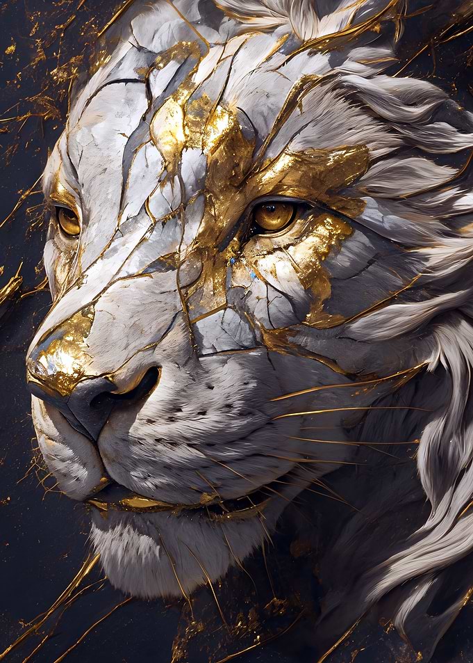 Golden Lion Portrait