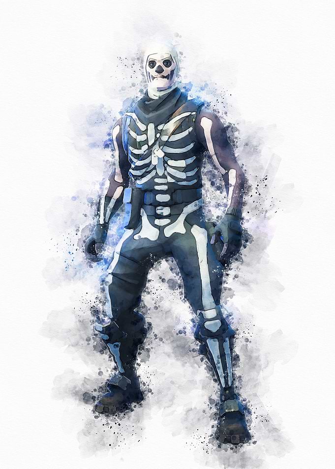 Skull Trooper Watercolor