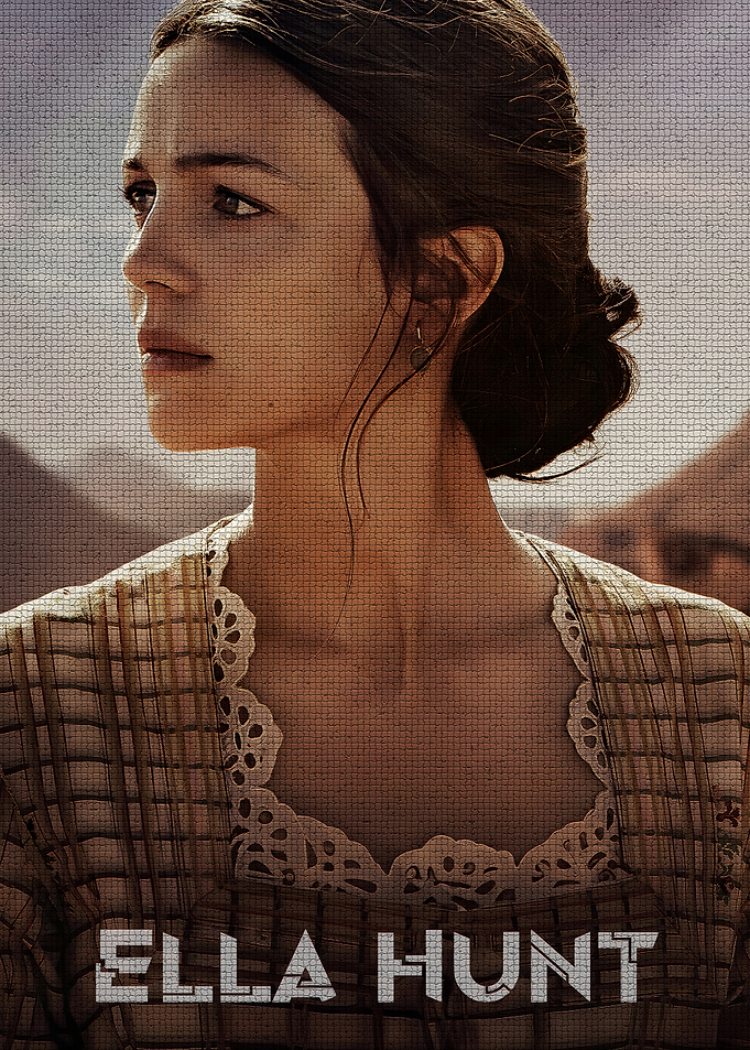Ella Hunt portrait in period attire