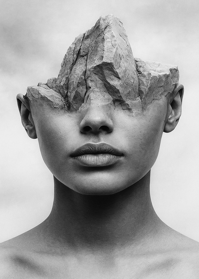 Stone Head Portrait