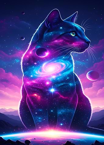 Cosmic Cat Galaxy