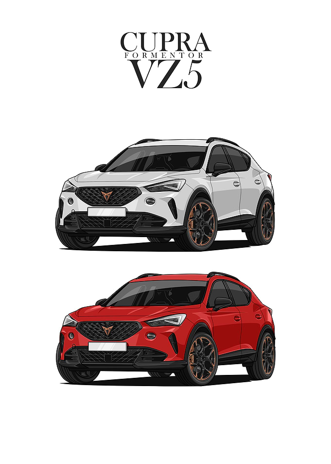 Cupra Formentor VZ5 Car Illustration