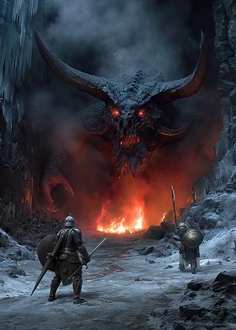 Epic Battle: Knights vs. Demon
