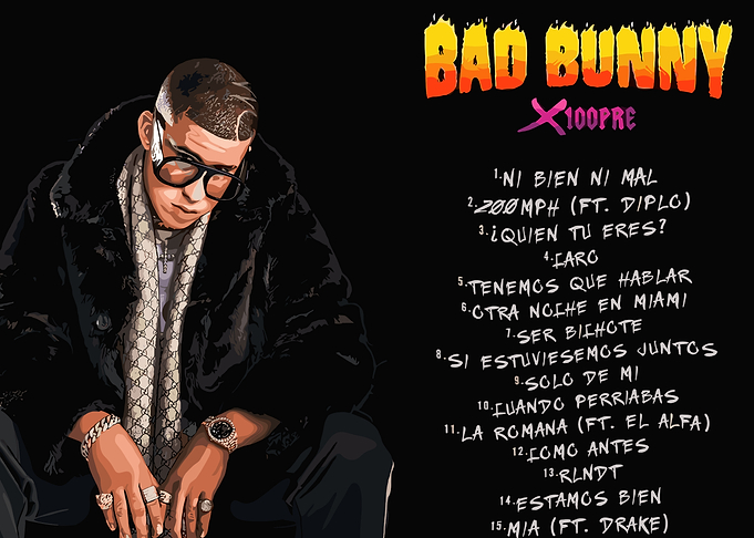 Bad Bunny X100PRE Album Cover