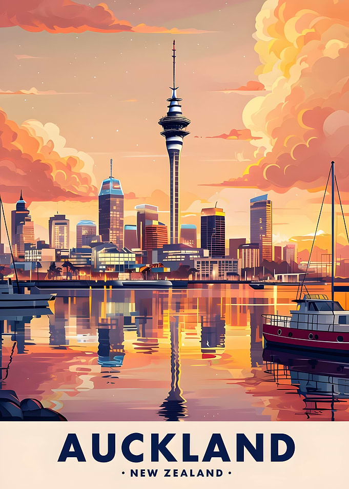 Auckland New Zealand Cityscape