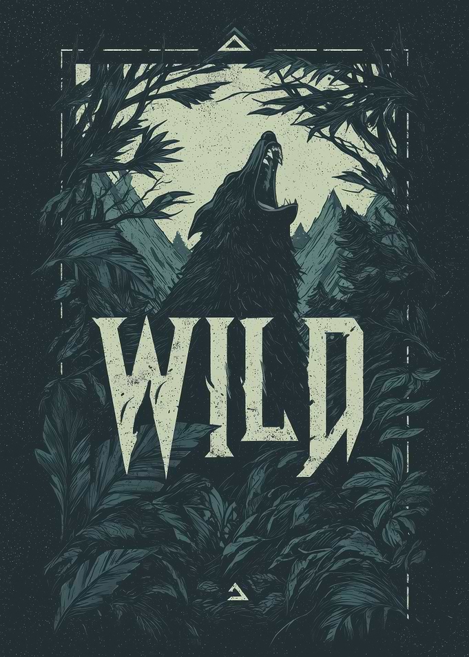 Wild Wolf Graphic Art