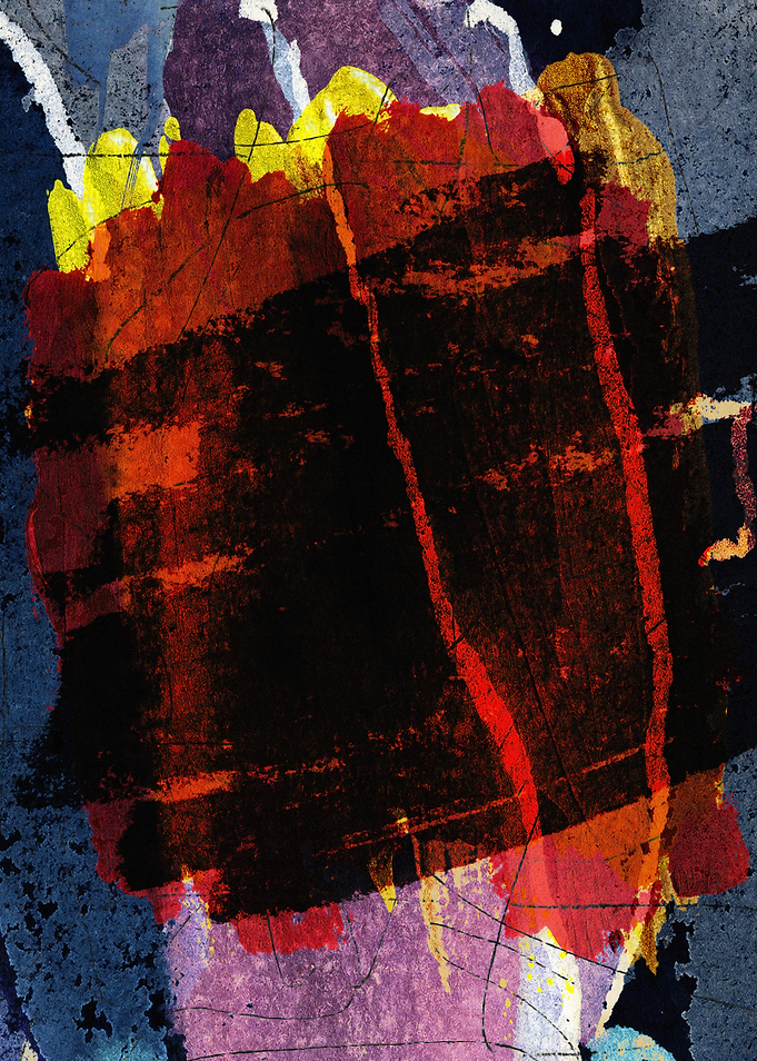 Abstract Nature Painting with Bold Strokes