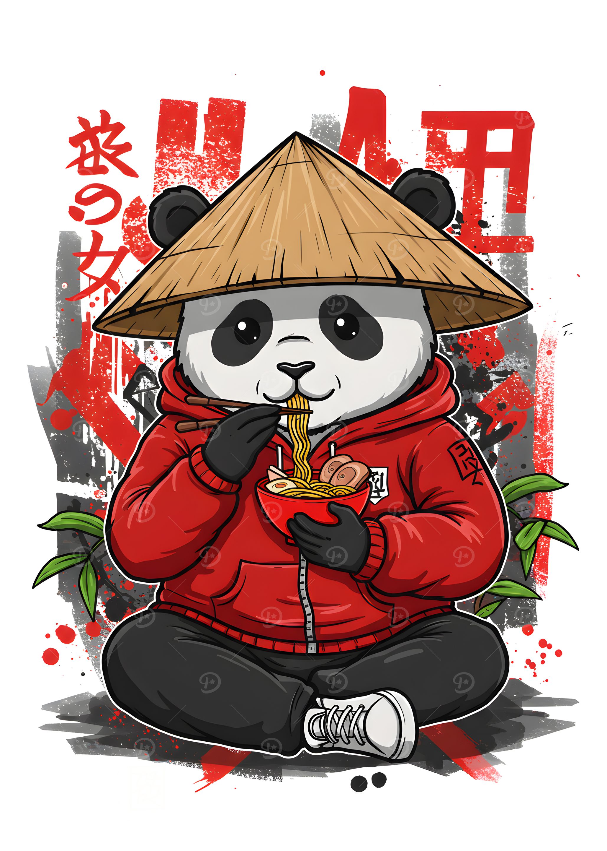 Panda Ramen Graffiti