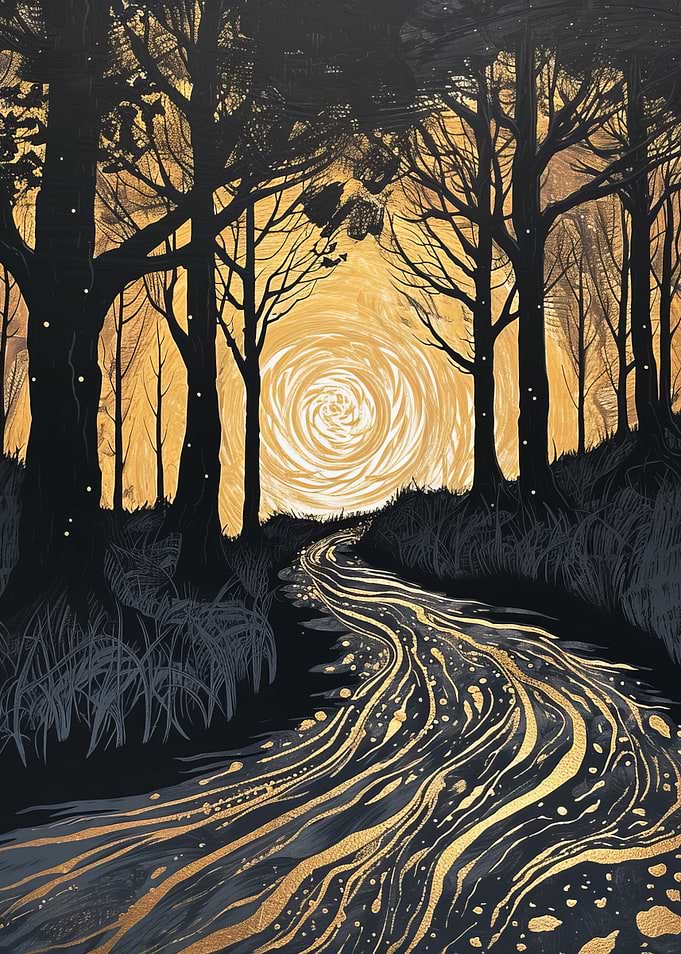 Golden Path Through Dark Forest