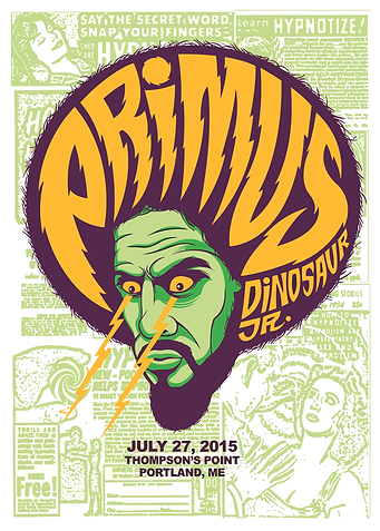 Primus and Dinosaur Jr. Concert Poster