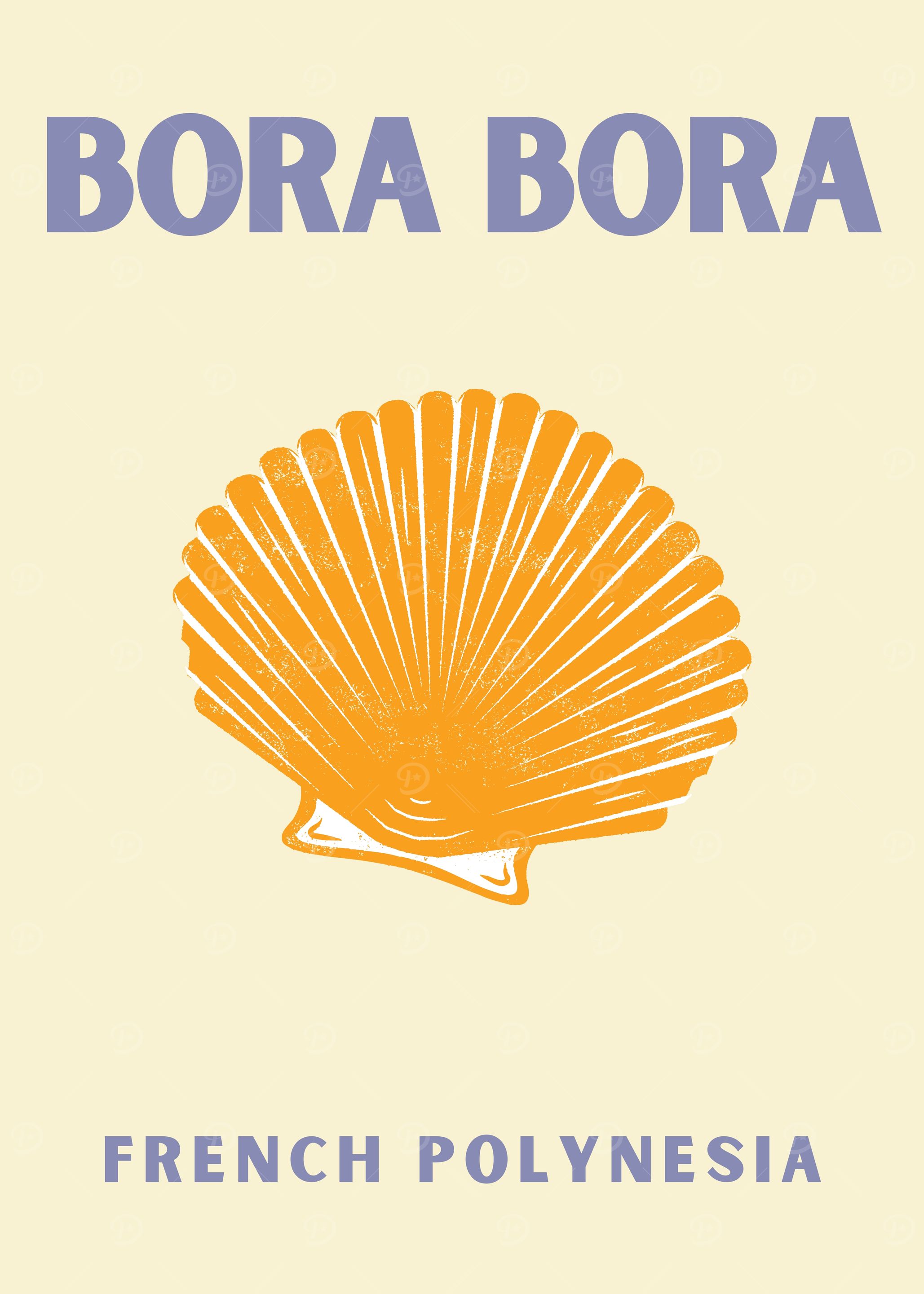 Bora Bora French Polynesia Travel Poster
