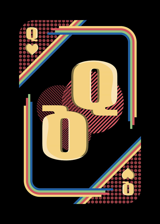 Retro Queen of Hearts