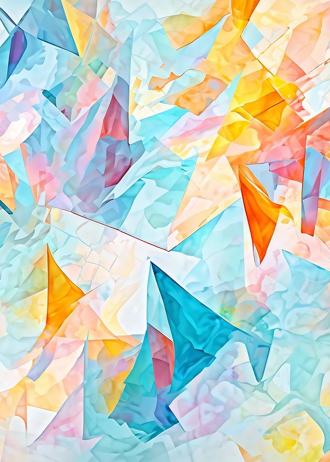 Abstract Geometric Colorful Shapes