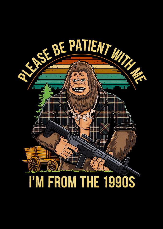 Bigfoot with Gun -From 1990s