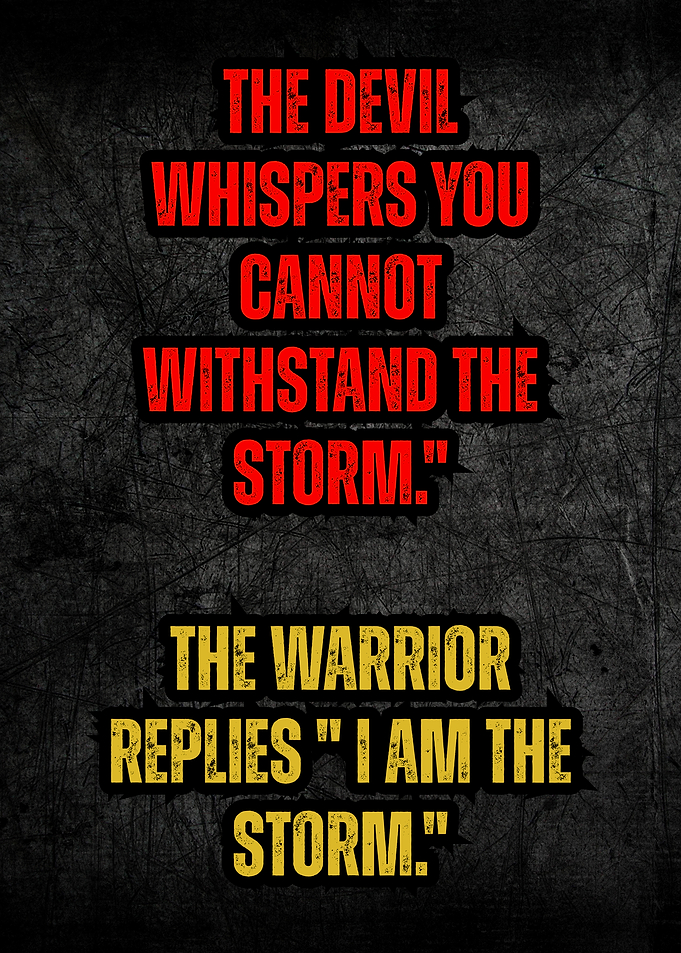 Inspirational Quote: Devil vs. Warrior