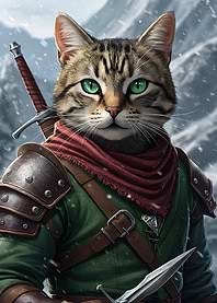 Warrior Cat Portrait