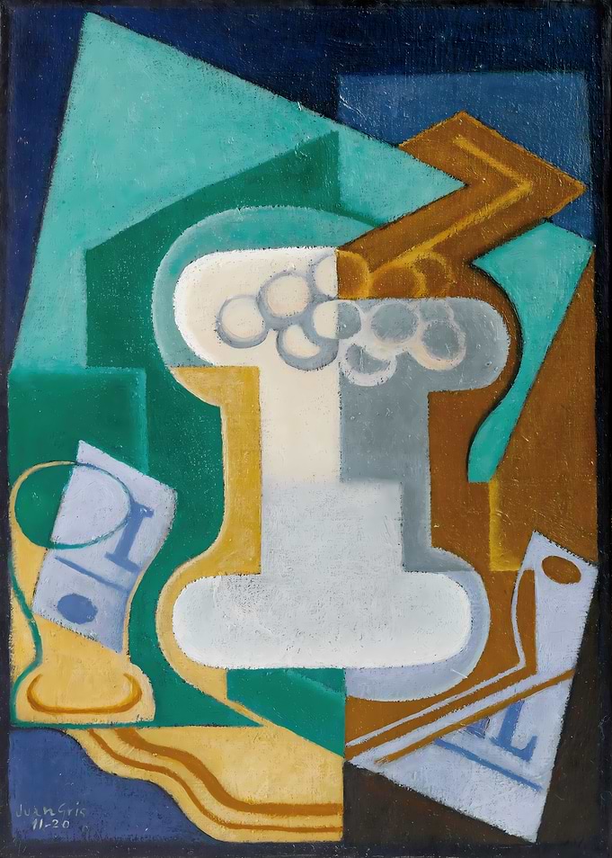 Juan Gris - Glass and Fruit (1920)