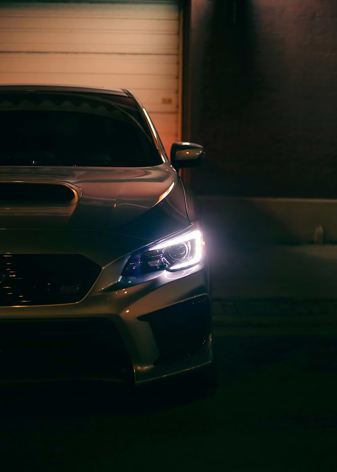 Subaru WRX at Night
